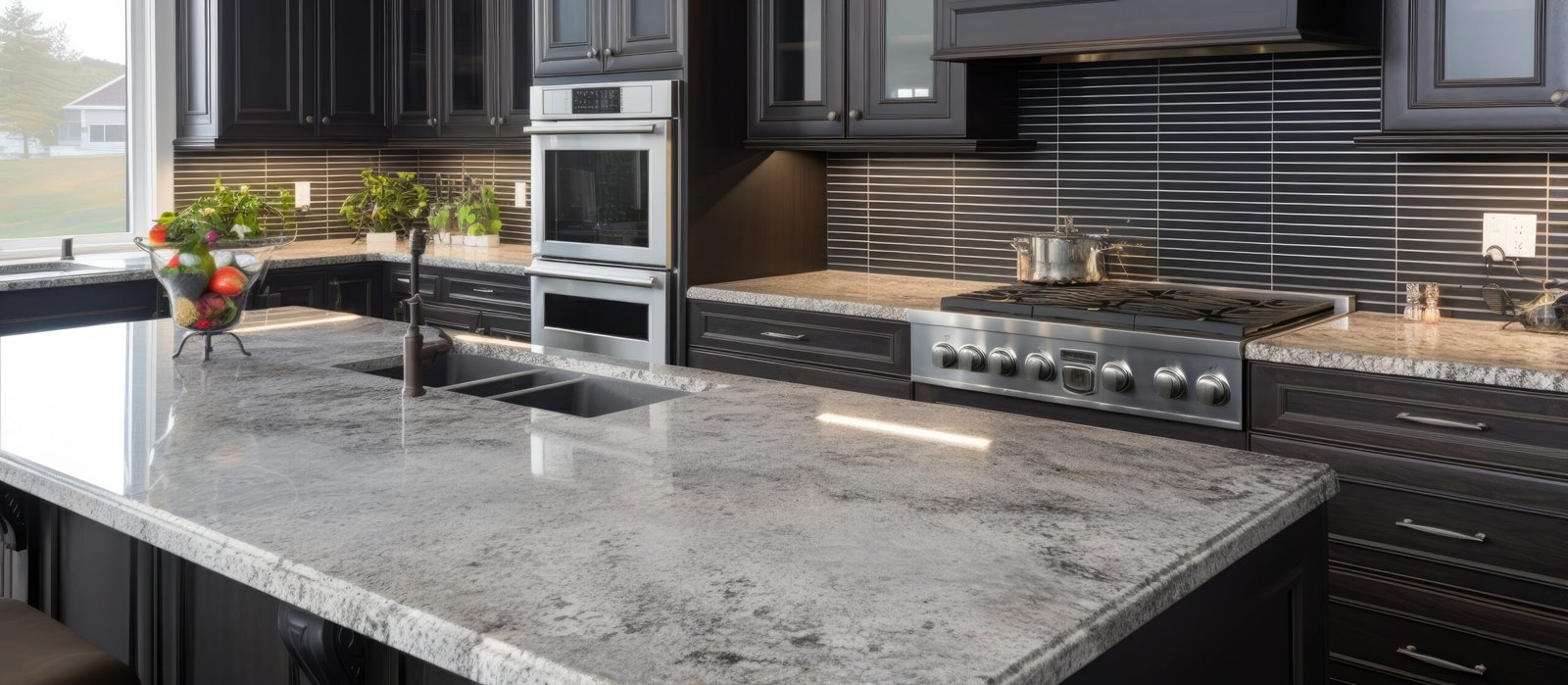 Granite countertops for the kitchen cabinetry